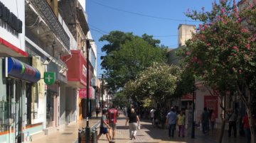 Tres menores de edad fueron detenidos en la Peatonal Absalón Rojas: tenían un cartucho