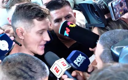 El español Ander Herrera llegó a la Argentina y se suma al plantel de Boca