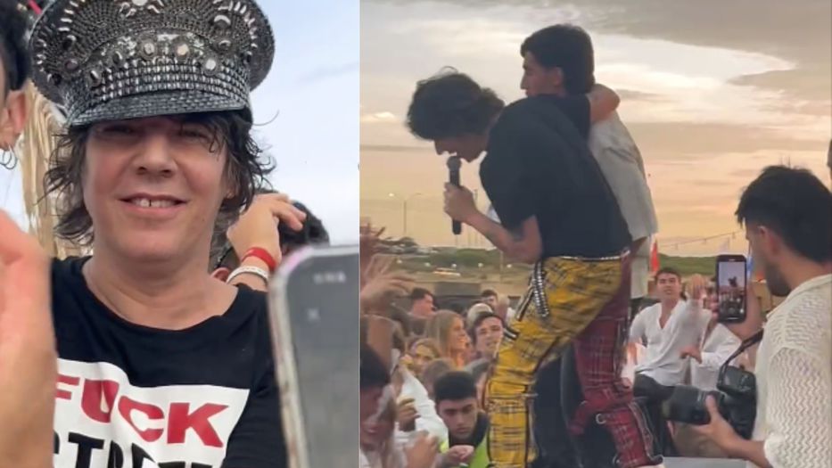 Video: el mal momento de Maxi Trusso en el show de año nuevo en Punta del Este