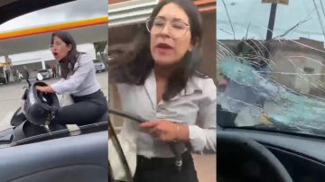 VIRAL. “Te voy a hacer mier…”: la terrible amenaza de una mujer que le destrozó el auto a su expareja