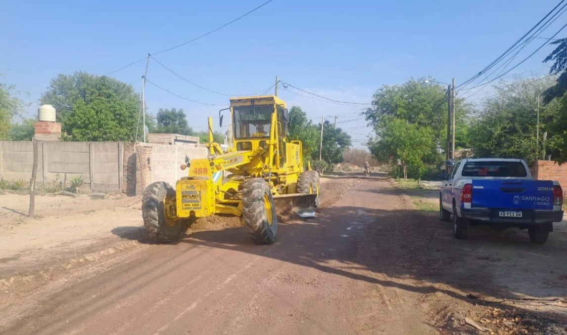 Obras Públicas trabajó en mejoras de calles de los barrios Almirante Brown e Islas Malvinas