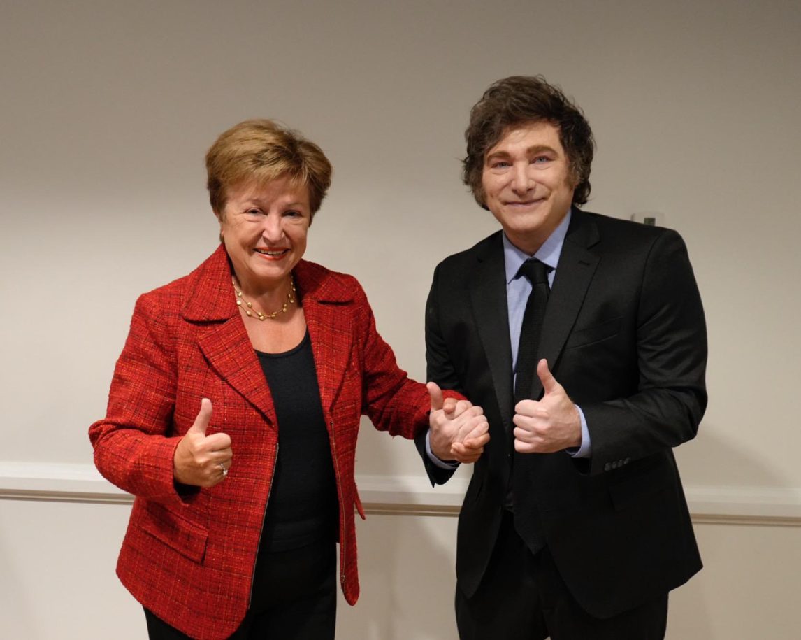 Javier Milei se reunió con Georgieva quien destacó el “tremendo progreso de la economía argentina”