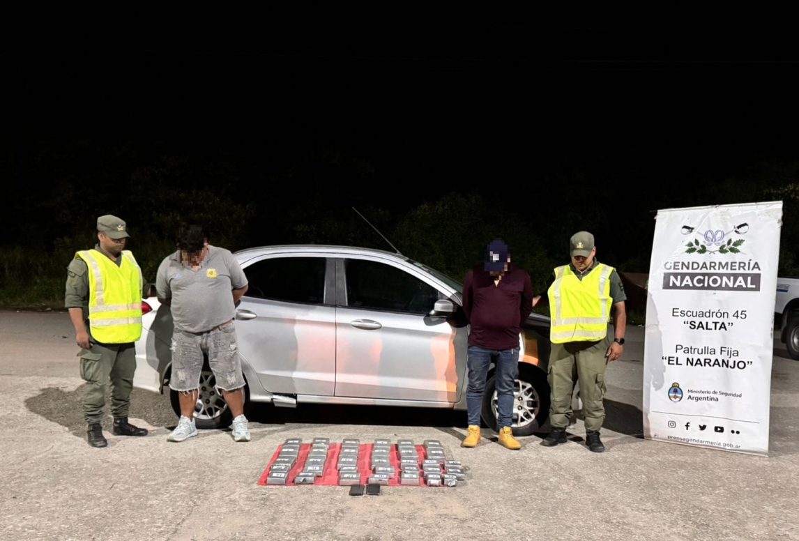 Controlan un vehículo, lo escanean y detectan 28 kilos de cocaína escondida