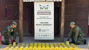 Salteños no pudieron evadir el control en Santiago: transportaban más de 100 kilos de cocaína