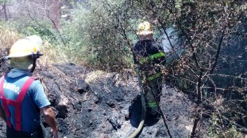 Incendio en un terreno baldío alteró a vecinos del barrio Huaico Hondo