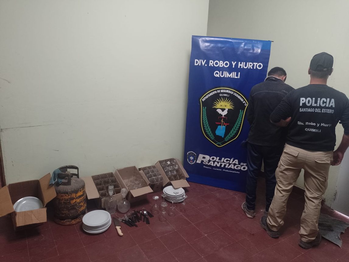 En un allanamiento en el barrio Luján, atrapan a Chungo, delincuente de Quimilí