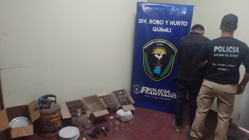 En un allanamiento en el barrio Luján, atrapan a Chungo, delincuente de Quimilí