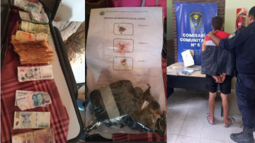 Lo detuvieron por cometer varios arrebatos y lo atraparon con drogas listas para la venta
