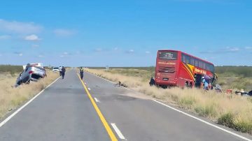 Cinco muertos por un choque frontal entre un colectivo y una camioneta