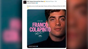 Franco Colapinto fue contratado por Alpine para continuar en la Fórmula 1
