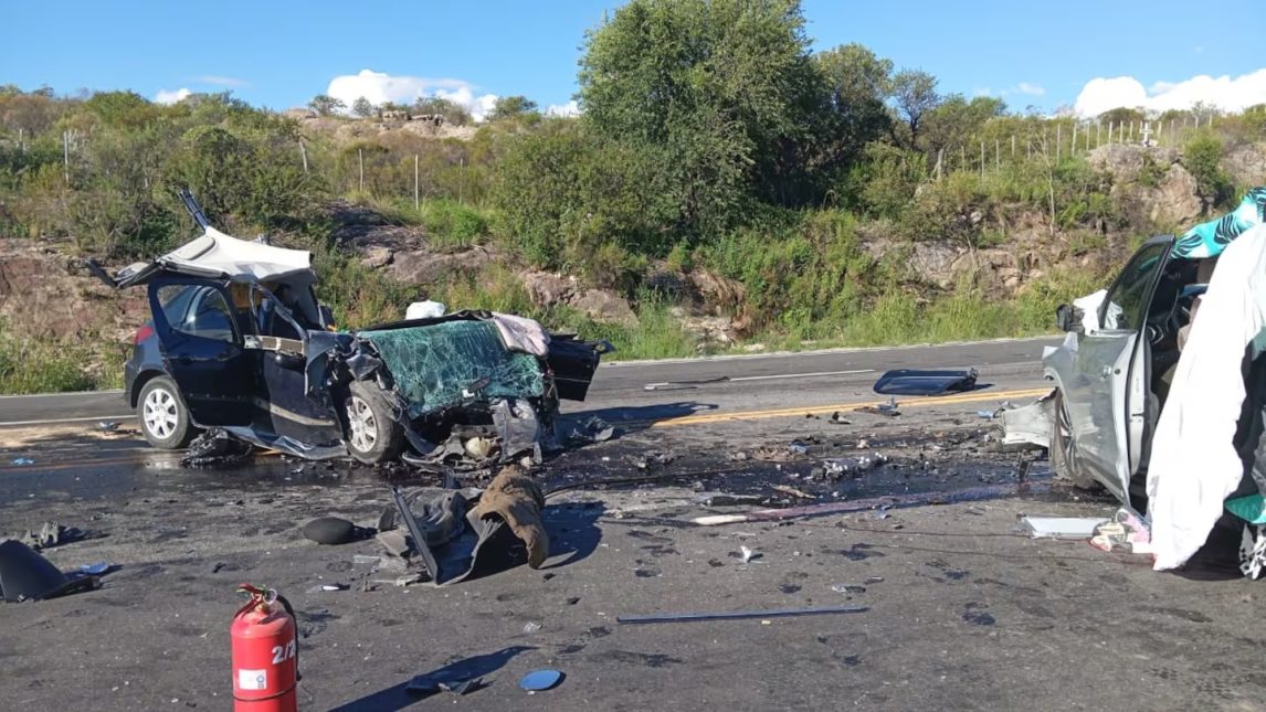 Impresionante choque en las Altas Cumbres dejó cuatro personas fallecidas