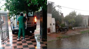 Una mujer de 80 años se salvó de milagro al salir justo a tiempo del derrumbe de su casa