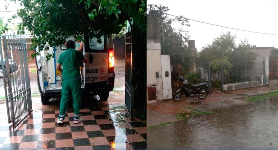 Una mujer de 80 años se salvó de milagro al salir justo a tiempo del derrumbe de su casa