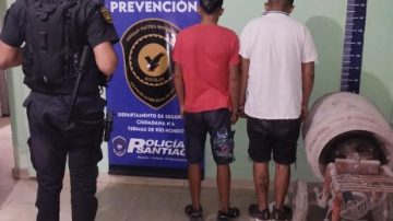 Detienen a dos jóvenes por el robo de una hormigonera en Las Termas