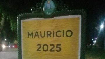 Aparecieron afiches con la leyenda “Mauricio 2025” en la Ciudad de Buenos Aires