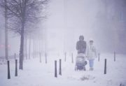 Tormenta de nieve paralizó el norte de Polonia: más de 32.000 hogares afectados