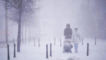 Tormenta de nieve paralizó el norte de Polonia: más de 32.000 hogares afectados