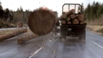 Como en “Destino Final” pero en Santiago del Estero: un poste cayó sobre la ruta y casi provoca una tragedia