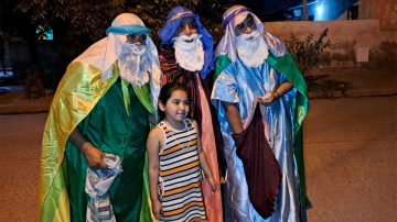 Los Reyes Magos llevaron alegría al barrio 8 de Abril