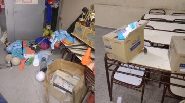 Denuncian que delincuentes “vaciaron” el comedor de una escuela en Los Soria