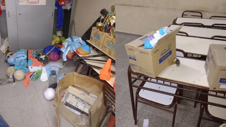 Destrozan puertas, ingresan a una escuela y se llevan mercadería y bienes de valor