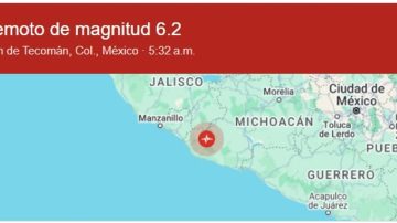 Sismo de 6,2 grados sacudió el centro y occidente de México