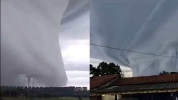 VIDEO: captan una extraña tormenta conocida como “supercelda” en Brasil