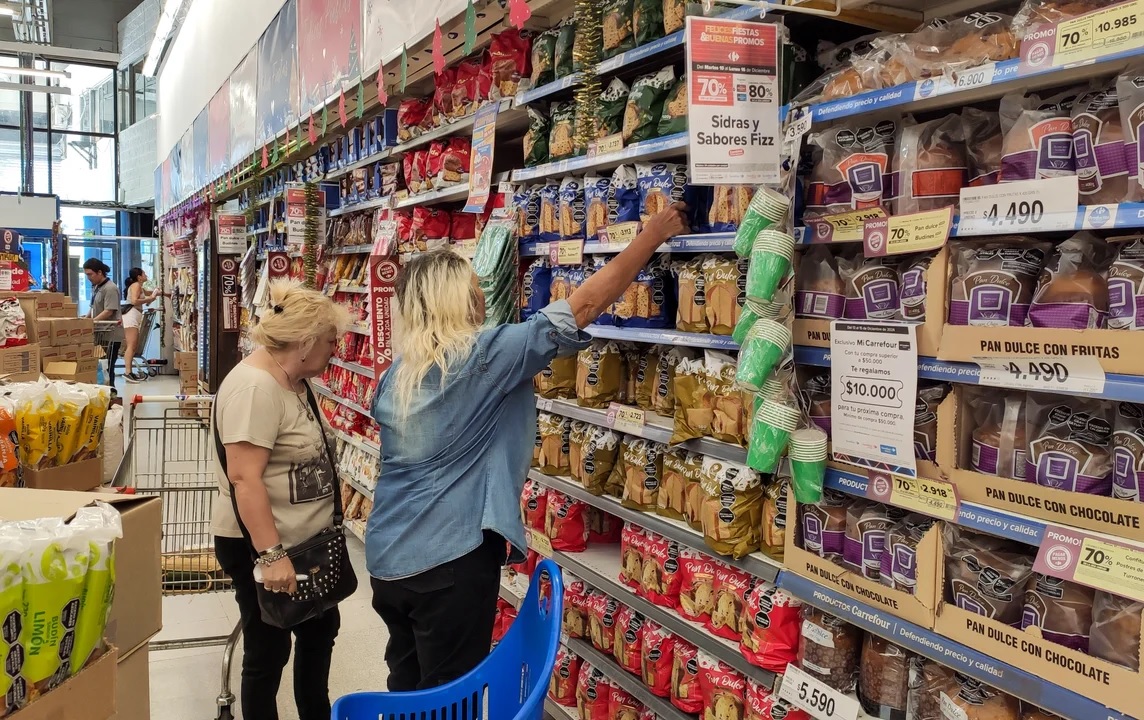 El consumo en autoservicios creció 12,1% en diciembre: se destacan alimentos y bebidas