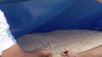 ¡Derecho al Guiness! Así elaboraron la tortilla santiagueña más grande del mundo