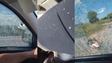 Bala perdida impacta vehículo de familia en Tucumán sin dejar heridos