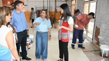 La intendente Norma Fuentes supervisó trabajos de acondicionamiento en los jardines de infantes