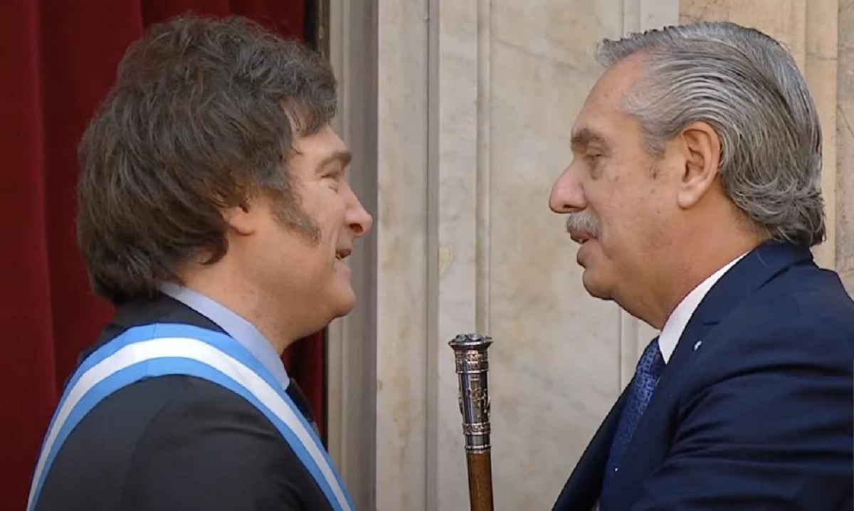 Javier Milei y Alberto Fernández