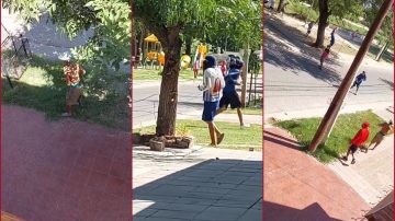 VIDEO: Enfrentamiento entre bandas de adolescentes genera pánico entre vecinos bandeños