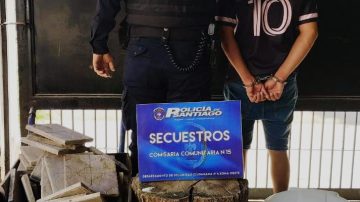 Detienen a un delincuente del barrio Agua y Energía y secuestran gran cantidad de bienes robados