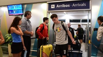 La Selección masculina de Bélgica arribó a Santiago del Estero