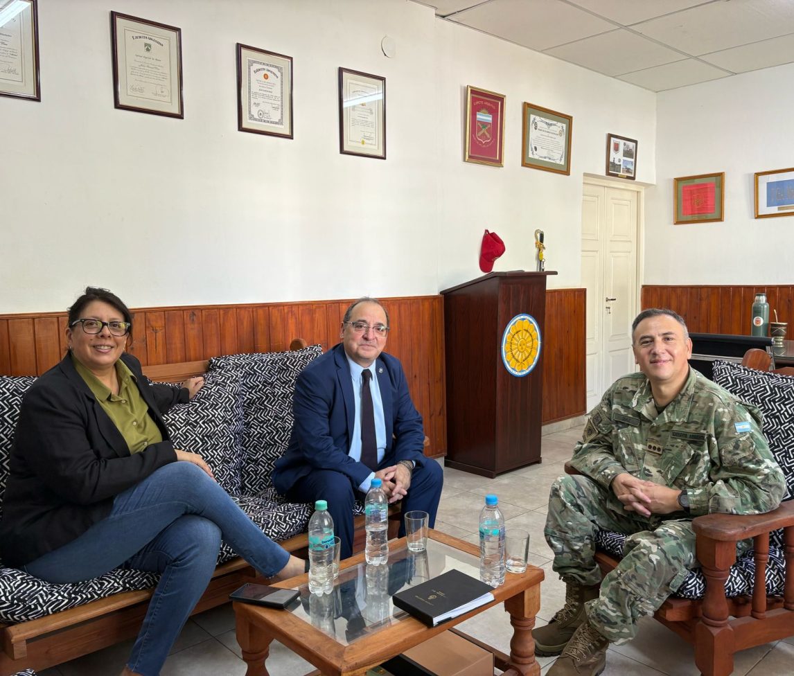 Neme y Floridia visitaron al nuevo delegado del Ejército Argentino en Santiago del Estero