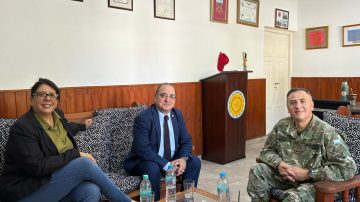 Neme y Floridia visitaron al nuevo delegado del Ejército Argentino en Santiago del Estero