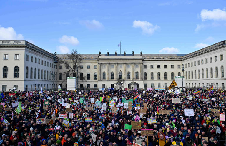 Masiva manifestación en Alemania contra el avance de la ultraderecha