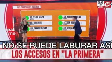 VIDEO. Conductora de Crónica TV abandonó el estudio a los gritos: “¡No se puede laburar así!”