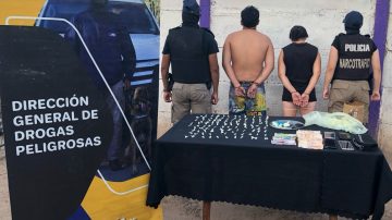 Detienen a madre e hijo por venta de drogas en barrio Belén