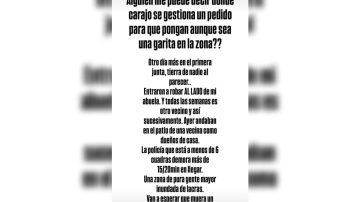Vecinos del barrio Primera Junta reclaman más seguridad tras ola de robos