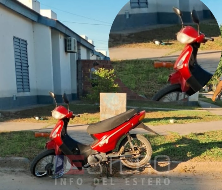 Destrozó su moto al chocar contra un portón, pero “el tinto y la gaseosa” quedaron intactos