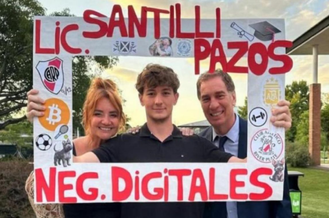 Luego de que Santilli defendiera a Milei se conoció que su hijo es uno de los estafados por $LIBRA
