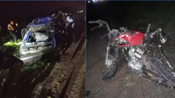 Dos motos y un auto chocaron en la ruta 34: una menor de 3 años murió y su hermana se salvó de milagro