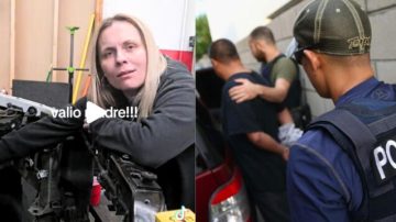 Detuvieron a sus trabajadores latinos y pide a los yanquis que vayan a ayudarla en su taller