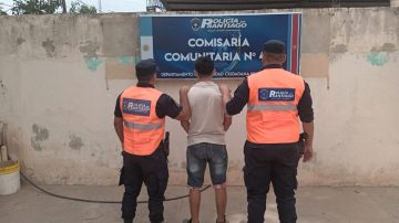 Tintina: vendedor ambulante fue detenido por golpear salvajemente a su esposa