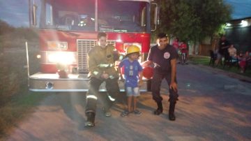 EMOTIVO VIDEO: Un niño con cardiopatía celebró su cumpleaños con los Bomberos Voluntarios