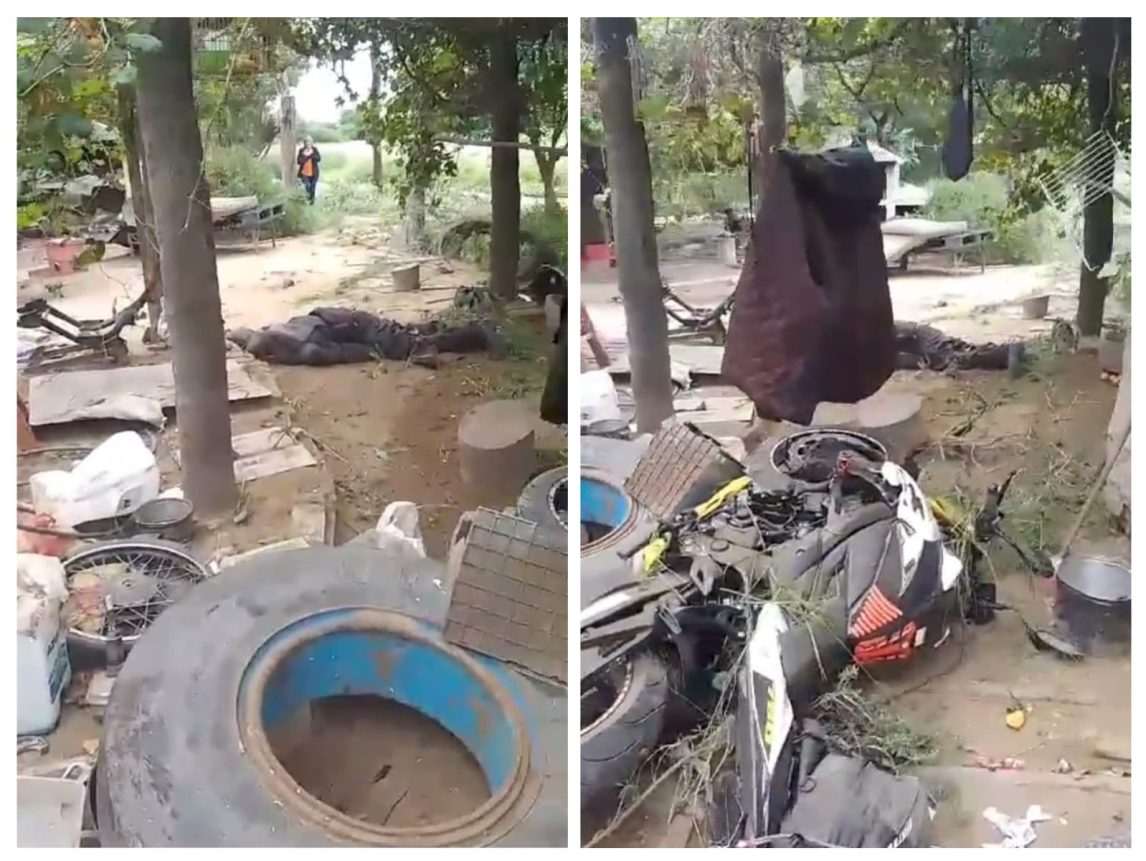 Momento angustiante: La reacción de una familia al ver el cuerpo del motociclista brasilero fallecido en un accidente