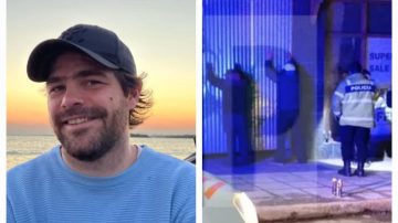 Peter Lanzani fue detenido en Ushuaia por pintar grafittis en la vía pública