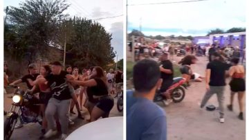 Una joven terminó en una zanja en medio de una pelea femenina afuera de un boliche bandeño